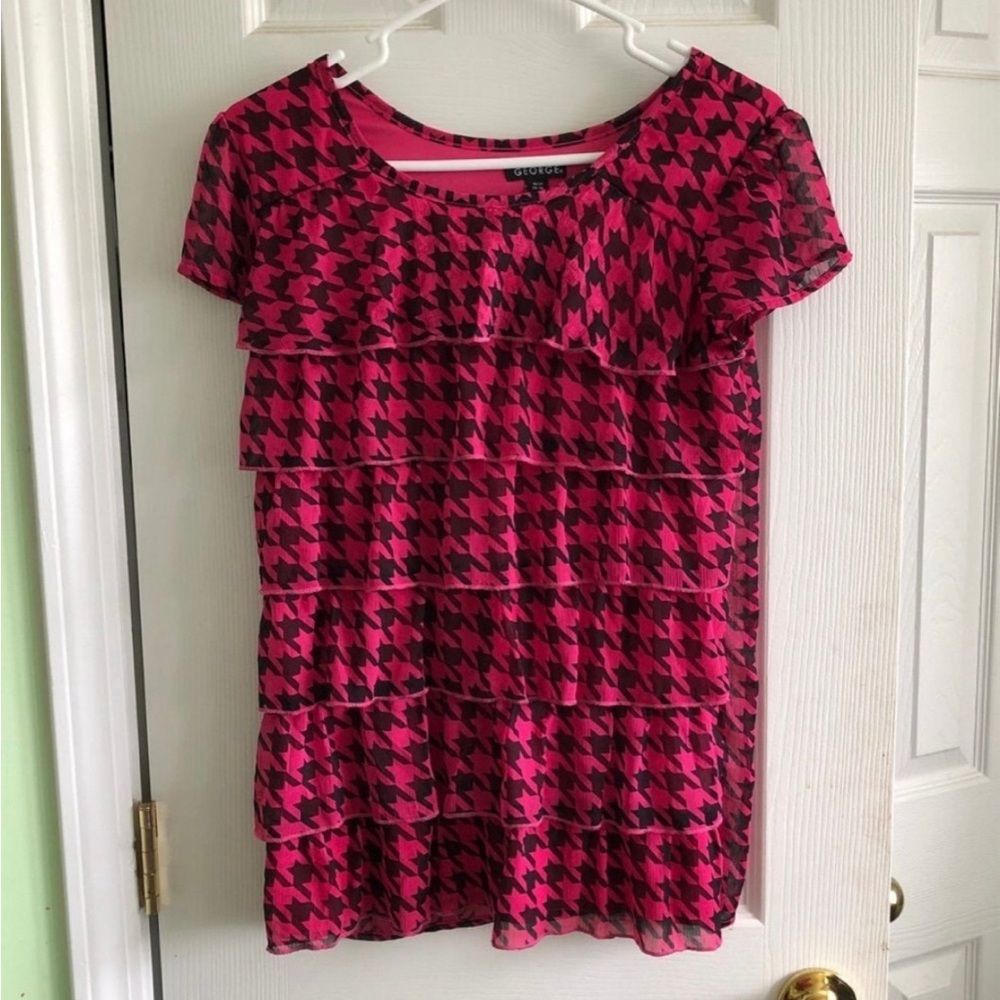 Pink Ruffle Top